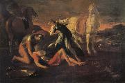 Nicolas Poussin Trancred and Erminia oil